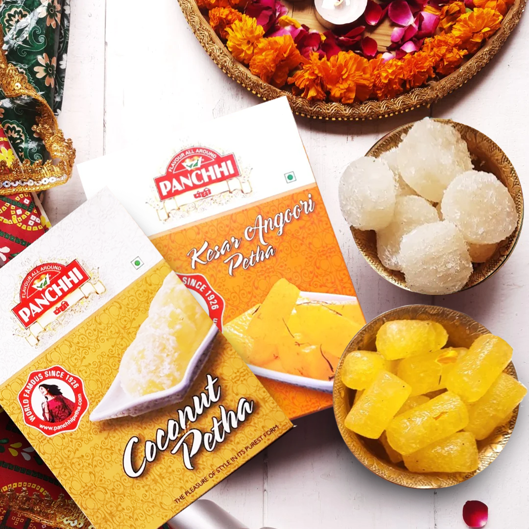 Coconut-Kesar Angoori Petha (Combo Pack of 2)