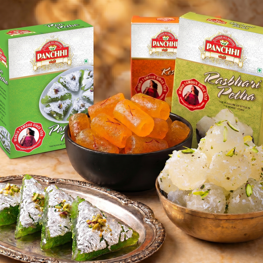 Pan Petha - kesar Angoori - Rasbhari Petha (Combo Pack of 3)
